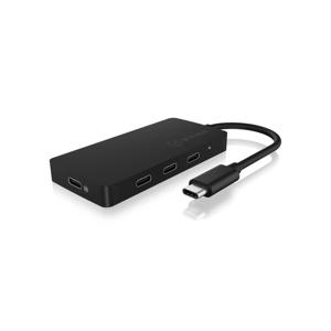 ICY BOX IB-HUB1429-CPD USB-C (USB 3.2 Gen 2) multiport hub 4 poorten Zwart