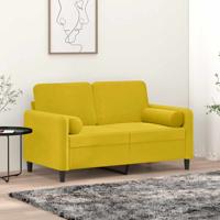 VidaXL Sierkussens 2 st 15x50 cm fluweel geel