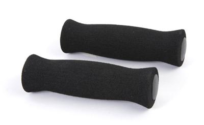 Velo handvatten foam. lengte: 125/125 mm. zwart
