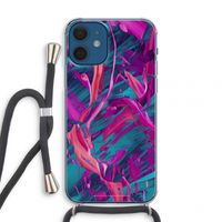 Pink Clouds: iPhone 12 mini Transparant Hoesje met koord