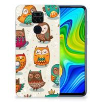 Xiaomi Redmi Note9 | TPU Hoesje | Vrolijke Uilen