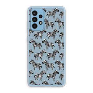 Zebra: Samsung Galaxy A52 Transparant Hoesje