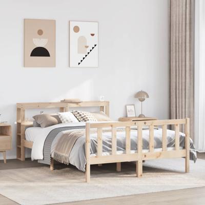 Bedframe zonder matras massief grenenhout 160x200 cm