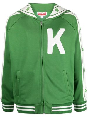 Kenzo veste teddy à imprimé graphique - Vert