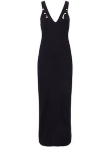 Proenza Schouler White Label robe longue Hayden en maille nervurée - Noir