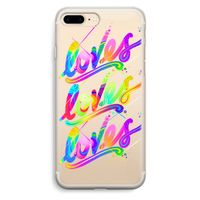 Loves: iPhone 7 Plus Transparant Hoesje