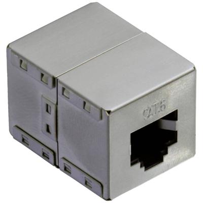 Value RJ45-koppeling RJ45 Adapter CAT 6 60 m Zilver (metallic)