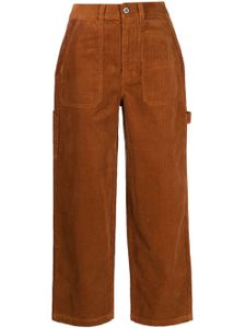 CHOCOOLATE pantalon en velours côtelé à coupe droite - Marron