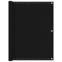 VidaXL Balkonscherm 120x300 cm hdpe zwart