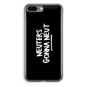 Neuters (zwart): iPhone 8 Plus Transparant Hoesje