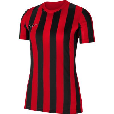 Nike Striped Division IV Voetbalshirt Dames Rood Zwart Nike Striped Division IV Voetbalshirt Dames Rood Zwart