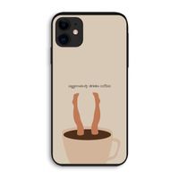 Aggressively drinks coffee: iPhone 11 Biologisch afbreekbaar hoesje