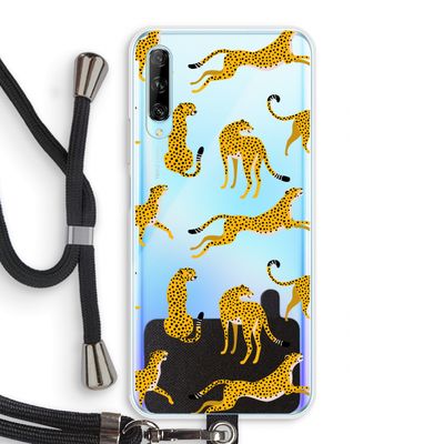 Luipaard: Huawei P Smart Pro Transparant Hoesje met koord