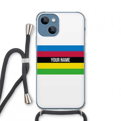 WK Wielrennen: iPhone 13 mini Transparant Hoesje met koord