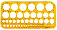 Aristo ar-5033 cirkelsjabloon 1-36 mm 45 cirkels Aristo ar-5033 cirkelsjabloon 1-36 mm 45 cirkels