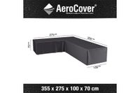 AeroCover | Loungesethoes 355 x 275 x 100 x 70(h) | L-vorm Links - thumbnail