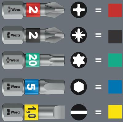Wera "tool-check plus imperial 1" gereedschapset tool-check plus imper. 1 bitorsion 1