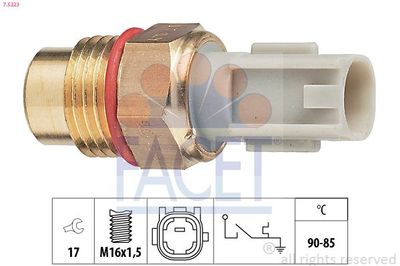 Temperatuurschakelaar, radiateurventilator 75223