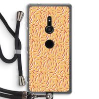 Camouflage: Sony Xperia XZ2 Transparant Hoesje met koord