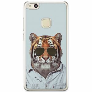 Huawei P10 Lite siliconen hoesje - Tijger wild