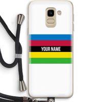 WK Wielrennen: Samsung Galaxy J6 (2018) Transparant Hoesje met koord