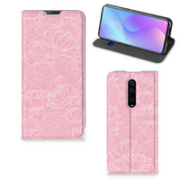 Xiaomi Redmi K20 Pro Smart Cover White Flowers - thumbnail