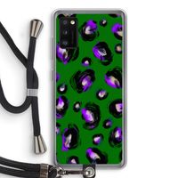 Green Cheetah: Samsung Galaxy A41 Transparant Hoesje met koord