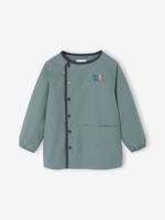 Aanpasbaar jongensschort 'cool school' groenblauw