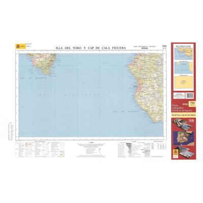Topografische kaart 723 MT50 Illa de Toro y Cap de la Figuera (Mallorca) | CNIG - Instituto Geográfico Nacional1