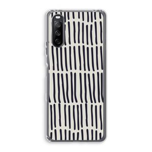 Moroccan stripes: Sony Xperia 10 III Transparant Hoesje