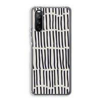 Moroccan stripes: Sony Xperia 10 III Transparant Hoesje