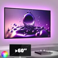 Tv led strip set met 4 RGB strips voor tv's > 60 inch