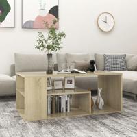 Salontafel 100x50x40 cm bewerkt hout sonoma eikenkleurig