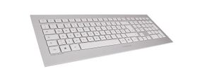 CHERRY DW 8000 toetsenbord Inclusief muis RF Draadloos QWERTY Amerikaans Engels Zilver, Wit