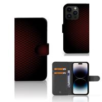 iPhone 15 Pro | Telefoon Hoesje | Geruit Rood | Portemonnee hoesje