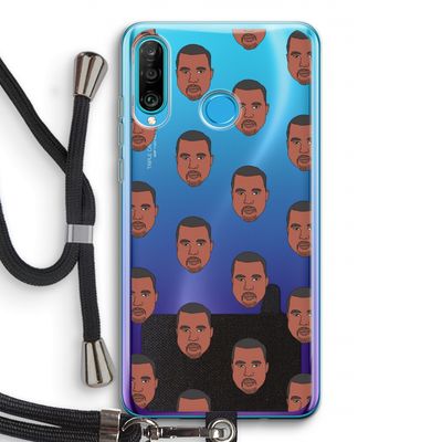 Kanye Call Me?: Huawei P30 Lite Transparant Hoesje met koord