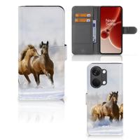 OnePlus Nord 3 | Telefoonhoesje | Met pasjeshouder | Paarden