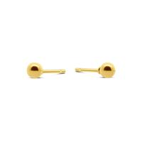 Oorbelknopjes rond 3 mm - Stainless steel - 3 mm - Goud