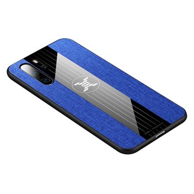 Voor Huawei P30 Pro XINLI stiksels doek Textue schokbestendig TPU beschermhoes (blauw)