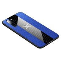 Voor Huawei P30 Pro XINLI stiksels doek Textue schokbestendig TPU beschermhoes (blauw)