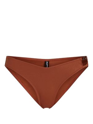 Karl Lagerfeld bas de bikini Signature à paillettes - Rouge