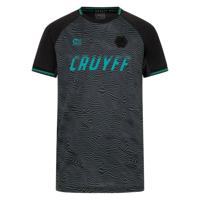 Cruyff Icon T-Shirt Kids Zwart Turquoise