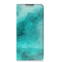 Bookcase Samsung Galaxy A53 Painting Blue