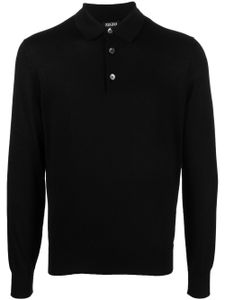 Zegna polo en maille - Noir