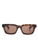 Alexander McQueen Eyewear lunettes de soleil à monture carrée - Marron