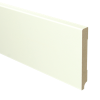 MDF Moderne plint 120x15 voorgelakt RAL9010 - lengte 240cm