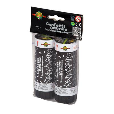 Basic Confettikanon party cannon foil strips zilver