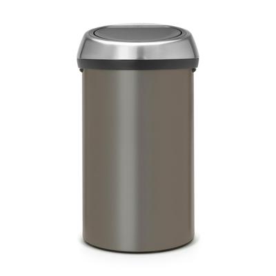 Brabantia Touch Bin Afvalemmer - 60 liter - platinum/matt steel fingerprint proof 402463