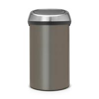 Brabantia Touch Bin Afvalemmer - 60 liter - platinum/matt steel fingerprint proof 402463