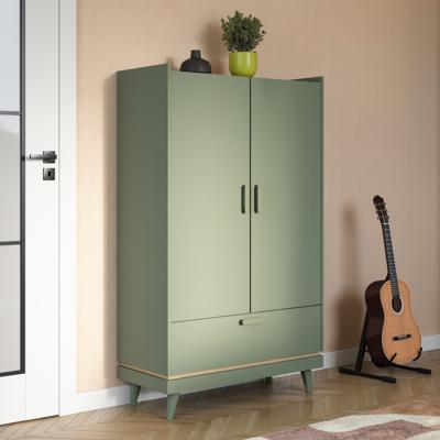 Home365 Linnenkast Skagen - Groen - 2-Deurs met Lade